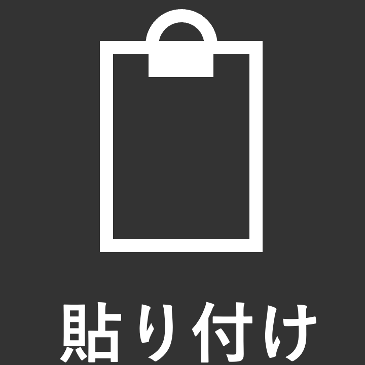 ペースト (Ctrl+V) ペースト