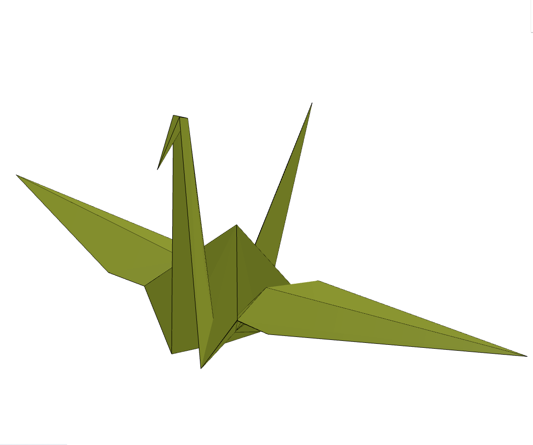 折り鶴の完成写真